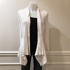 Whimsical white fabric blend sweater